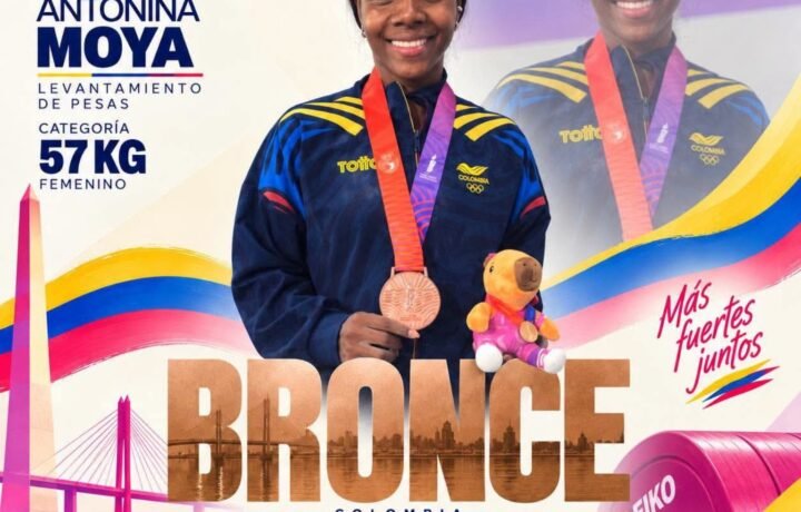 Antonina Moya, medalla de bronce en los Juegos Suramericanos Santa Fe 2026